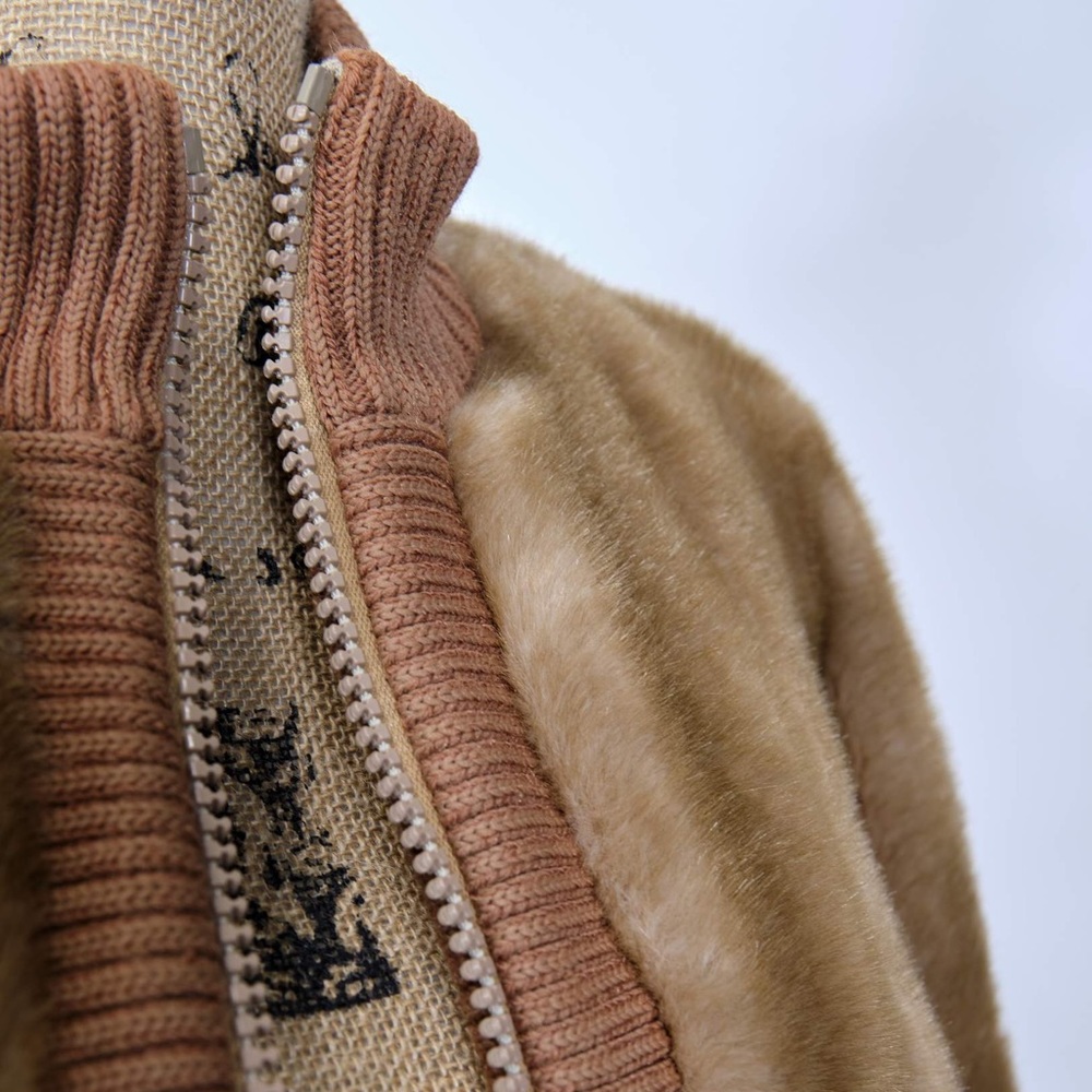 Lilli Ann Faux Fur Bomber Coat - Picture 4 of 11